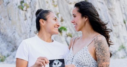 La pareja luce feliz por el próximo nacimiento de su hijos. Especial