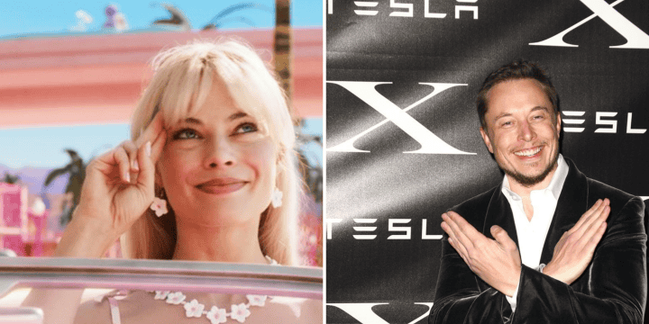 El multimillonario crítica la exitosa película de "Barbie". INSTAGRAM/@barbiethemovie | TWITTER/@Elon Musk