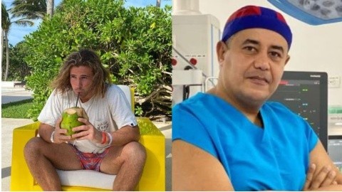 Supuestamente Daniel Sancho (izquierda) y Edwin Arrieta (derecha) mantenían una relación. Twitter/@veroxverdad