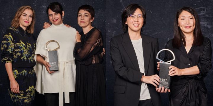 Las cineastas siguen ganando terreno en visibilidad y reconocimiento en Festivales de Cine. De izquierda a derecha en las fotos aparecen Andrea Vázquez, Jaione Camborda, María Zamora, Tzu-Hui Peng y Ping-Wen Wang. Instagram/@sansebastianfes