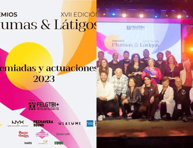 La  FELGTBI+ dedicó su premio "Látigo" a los líderes del PP, Alberto Núñez Feijóo, y de Vox, Santiago Abascal. INSTAGRAM/ @felgtbi