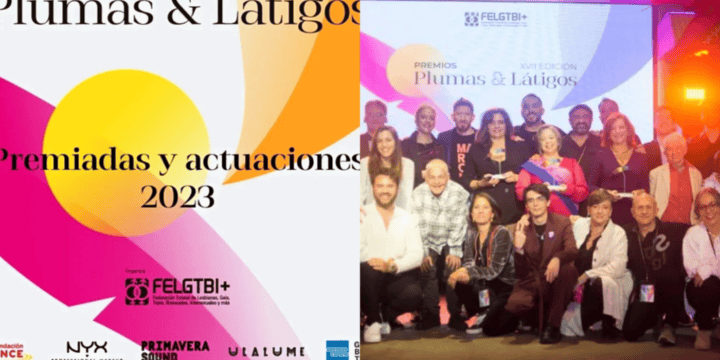 La FELGTBI+ dedicó su premio "Látigo" a los líderes del PP, Alberto Núñez Feijóo, y de Vox, Santiago Abascal. INSTAGRAM/ @felgtbi