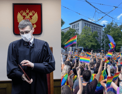 Además se advirtió que los organizadores de cualquier actividad del movimiento LGBT+ pueden ser condenados a 10 años de cárcel. EFE/ YURI KOCHETKOV/ PINTEREST