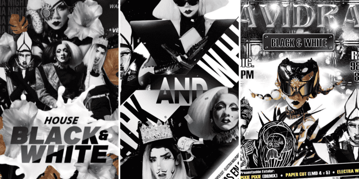 Proximos shows de la casa drag "Black and Withe". INSTAGRAM/@houseblackandwhite