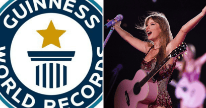 La cantante hizo historia con su gira "The Eras Tour". TWITTER/@GWR/@taylorswift13