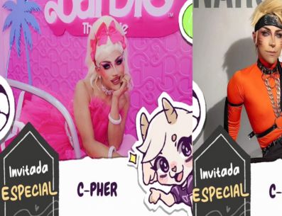 C-Pher, drag queen chilena finalista de La Más Draga 4 y ganadora de la segunda temporada de Versus Drag Queens Venezuela, estará en Oops LGBT Art Con. Instagram/@oopslgbtartcon