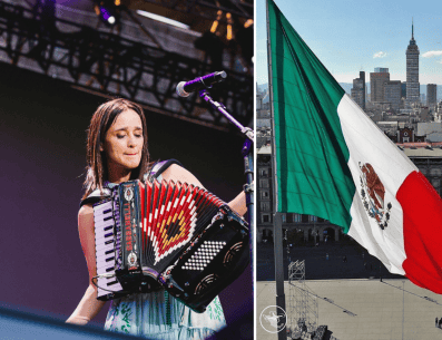 La cantante y compositora mexicana, ofrecera conicerto gratos en el marco del 8M. INSTAGRAM/@julietavenegasp | UNSPLASH/Zócalo CDMX