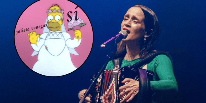 Tras la noticia de su próximo concierto en el Zócalo de CDMX, usuarios en redes demostraron creatividad y comicidad con memes. INSTAGRAM/@julietavenegasp | TWITTER/@SoySimpsonito