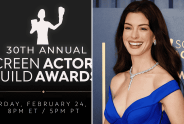 La talentosa actriz Anne hathaway deslumbró con un impresionante vestido azul de alto lujo en los "SAG Awards 2024". INSTAGRAM/@quiencom | FACEBOOK/Screen Actors Guild Awards