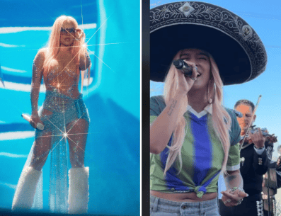 Así fue como Karol G cantó a todo pulmón “El Rey” con todo y mariachi. INSTAGRAM/@karolg | TIKTOK/@karol g