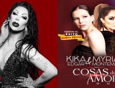 Regina Voce estará en la presentación de Kika y Myriam en el Lunario del Auditorio Nacional (CDMX) el próximo 30 de mayo. Instagram/@reginavocedrag/@kikaedgar