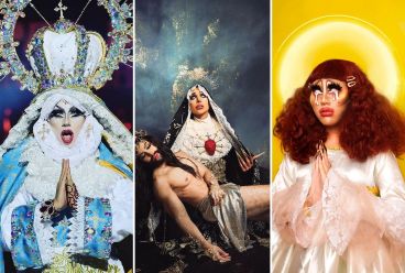 Moda, arte y gran estética estas artistas drag utilizan la religión como fuente de inspiración. INSTAGRAM/@ameliawaldorf / @sirenaes_gerardoleija / @dragsethlas