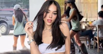 La famosa cantante mexicana y aliada LGBT+ fue vista "corriendo" de un establecimiento en la capital regiomontana. INSTAGRAM/@danna | TIKTOK/@erika.2215.