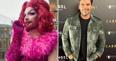 El famoso actor se presentó en versión drag queen mientras se encuentra grabando miniserie en Paris al lado de "La perdida". INSTAGRAM/@juliangil