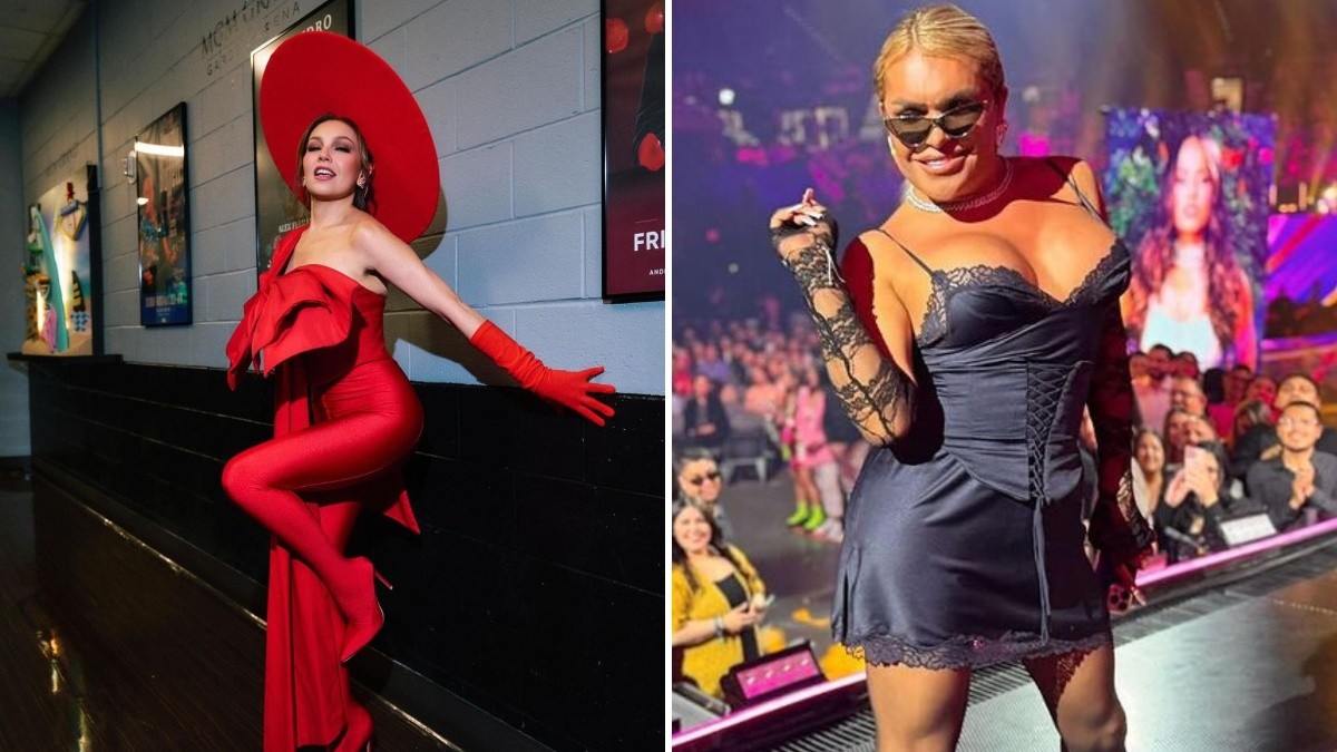 Thalía y Wendy Guevara desfilan en los "Latin American Music Awards